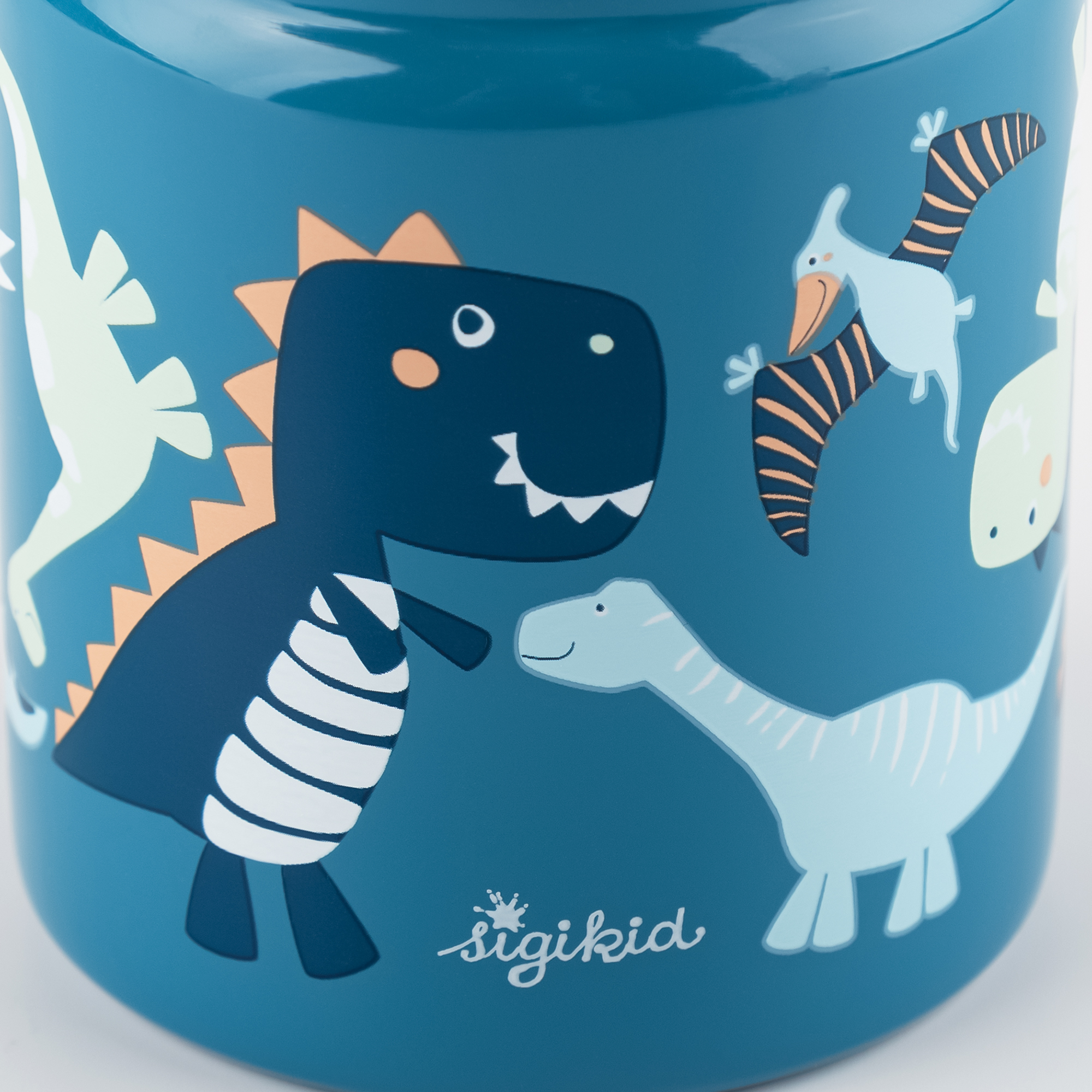 Kinder Edelstahl Trinkflasche Dino, 400 ml