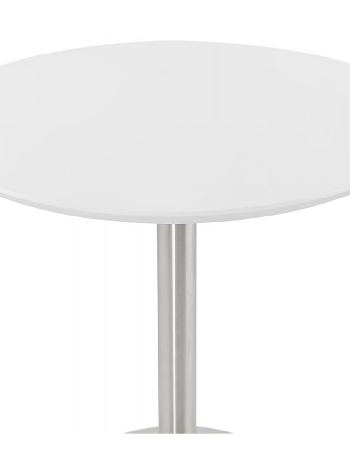 KADIMA DESIGN Esstisch Rund Weiß Holz Metall | Wohnzimmertisch für 4 Personen in Weiß günstig kaufen onesize