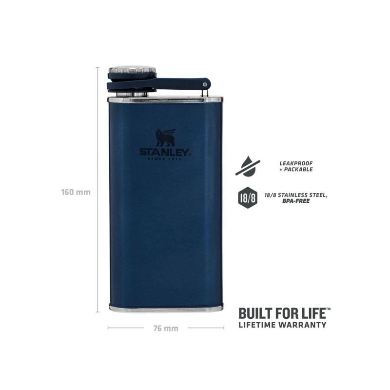 Taschenflasche, Stanley Classic Easy-Fill Wide Mouth Flask 8oz \/ 230ml Nightfall