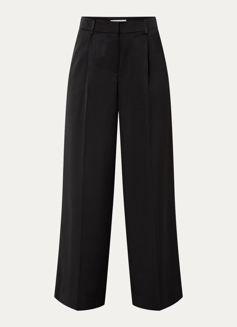 MSCH Copenhagen  Ulla high waist wide fit pantalon met steekzakken
