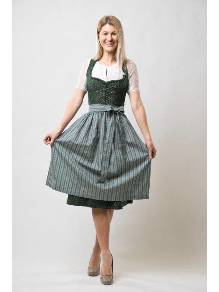 Nübler Dirndl Midi Thea in Petrol günstig kaufen