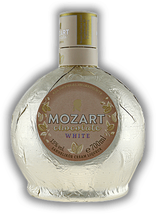 Mozart White Chocolate 0,7 Liter Mozart White Chocolate 0,7 Liter Ein traumhaft zartcremiges und leichtes Geschmackserlebnis. 0,7	 Liter - Vol 15%