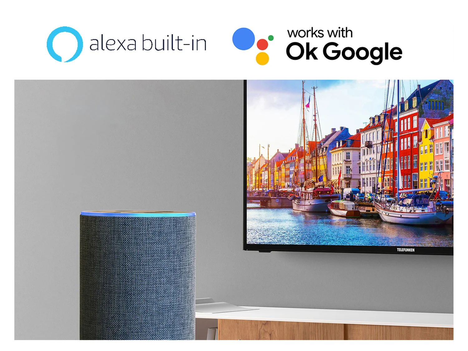 TELEFUNKEN »QU43-65K800« QLED Fernseher Smart TV 4K UHD mit Dolby Vision HDR