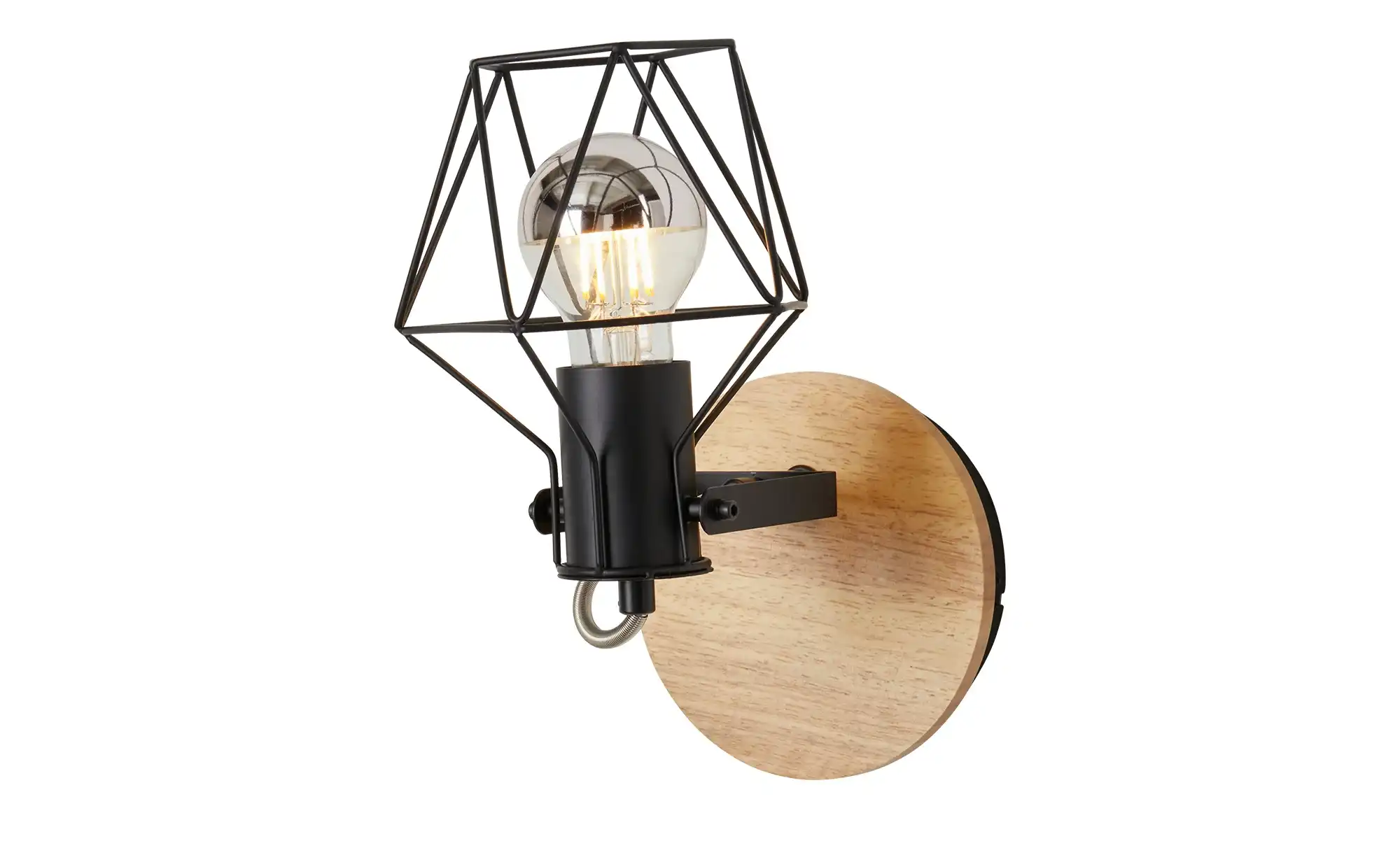 Paul Neuhaus Decken- und Wandstrahler, 1-flammig, Rubber Wood
