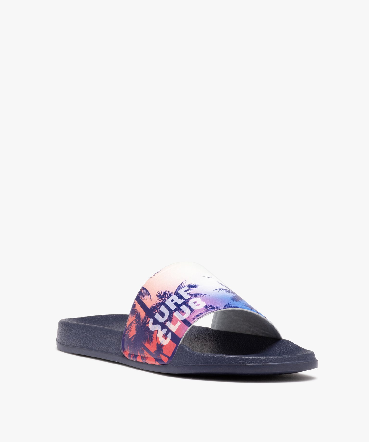 Mules de piscine Garçon style surf décor soleil couchant multicolore | GEMO