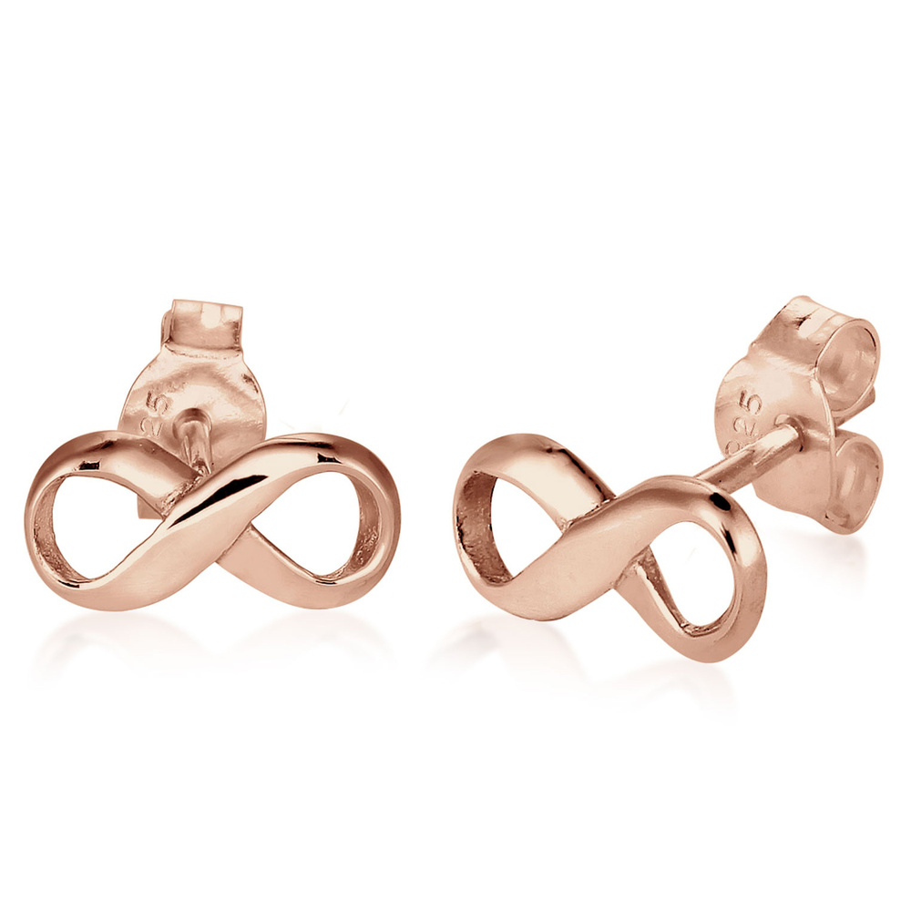 Elli Elli Boucles d'Oreilles Femmes Clous d'oreilles Symbole Infinité en Argent Sterli Boucles d'oreilles