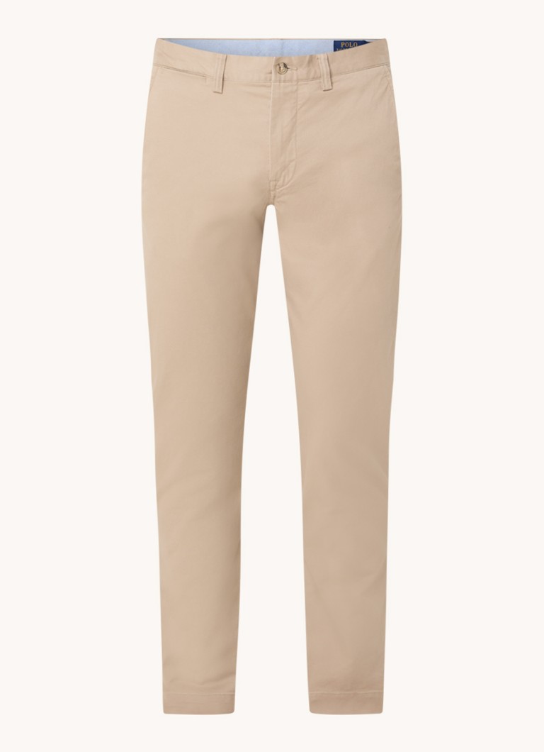 Pantaloni chino drepți Ralph Lauren cu buzunare laterale
