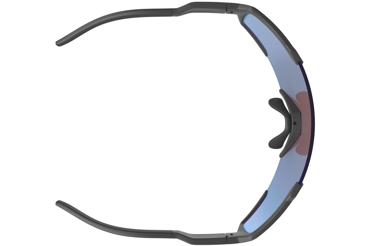 Scott Shield Sonnenbrille black matt / blue chrome enhancer