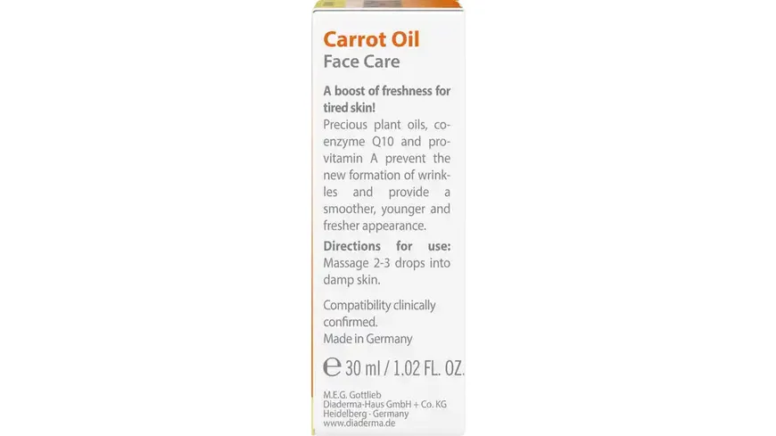 Diaderma Gesichtspflege Karotten-Öl Q10 30 ml