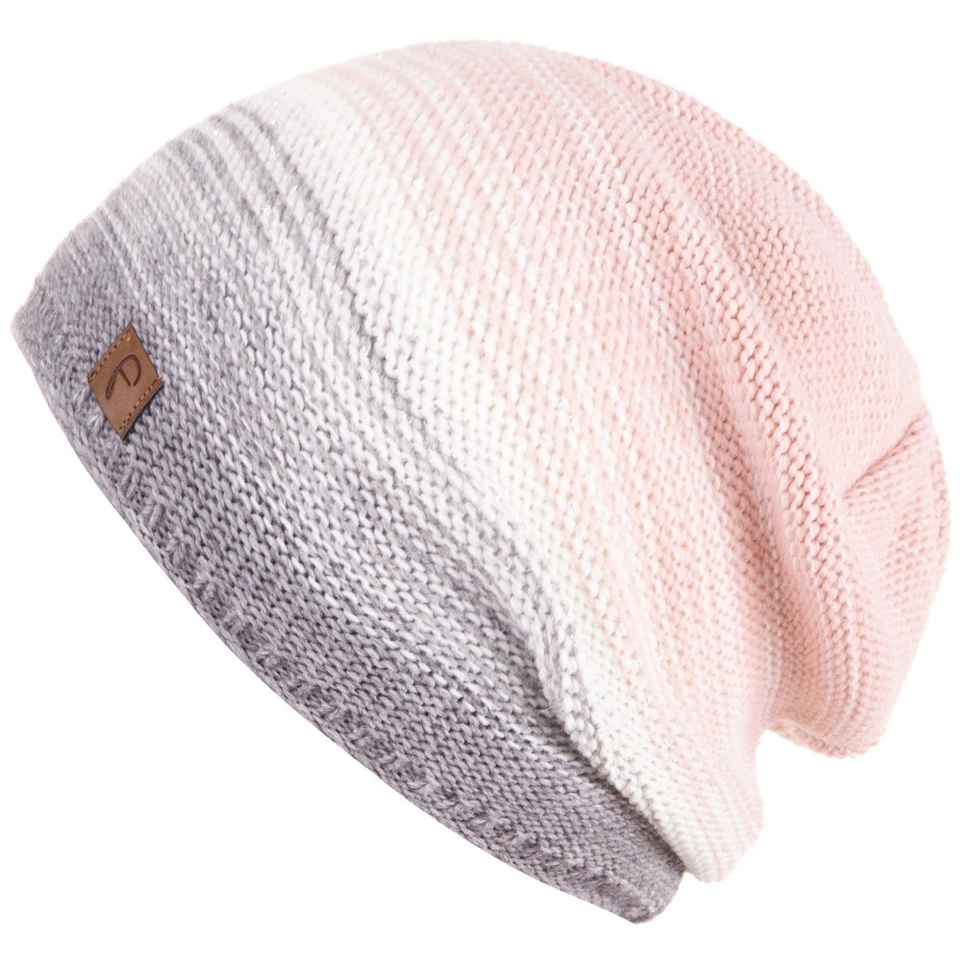 Faera Strickmütze Wintermütze Damen Mütze Beanie Haube gefüttert Winter Damenmütze