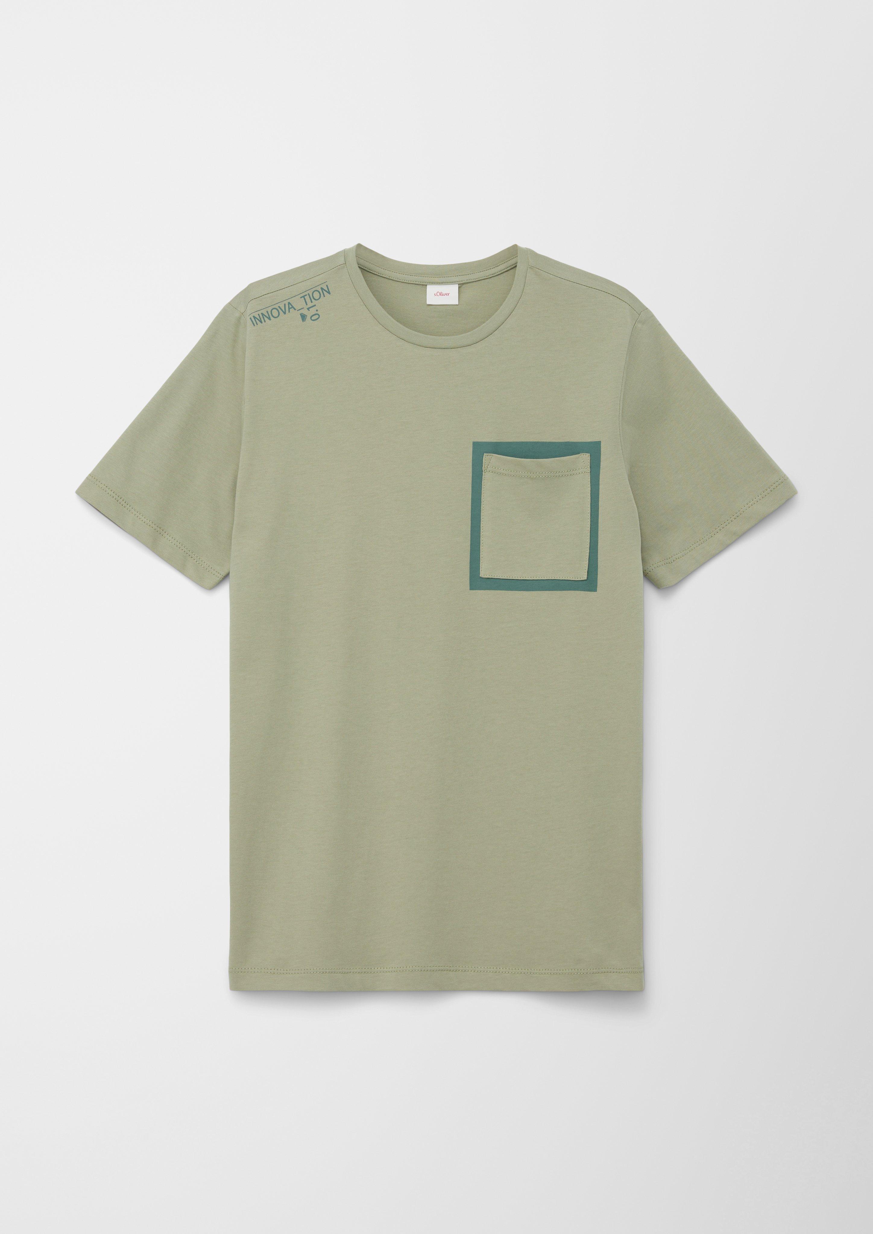 T-Shirt mit Brusttasche  2128284-7803