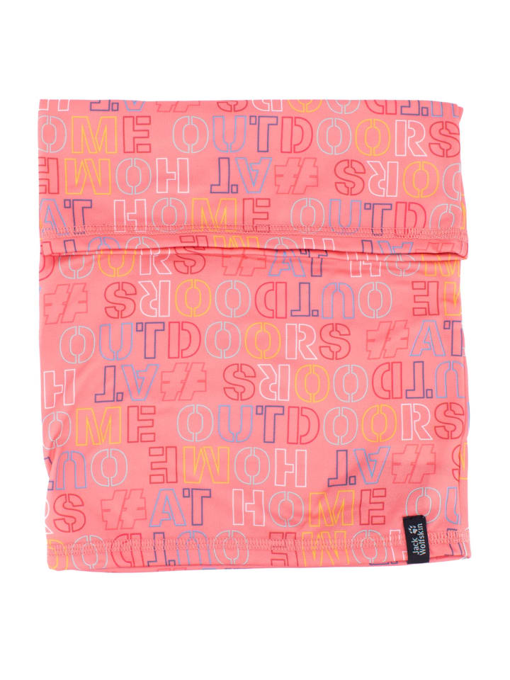 Jack Wolfskin Accessoires Real Stuff Print Loop Tube Neck Warmer in Pink günstig kaufen onesize