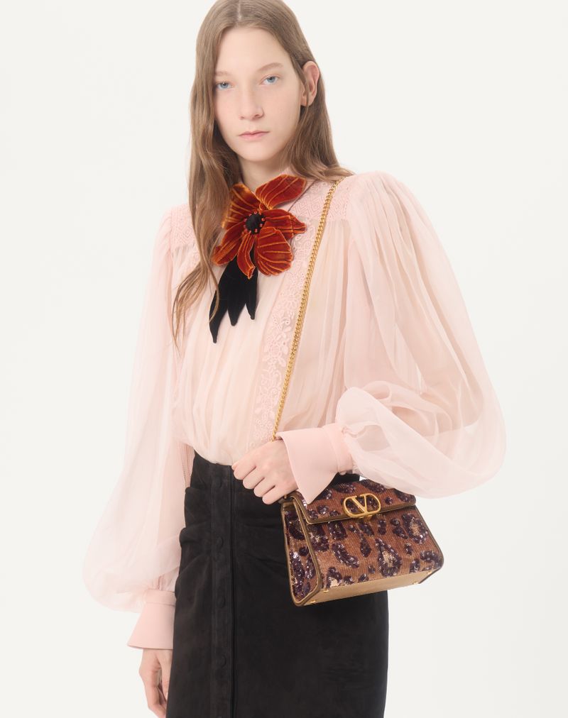 Valentino Garavani Vsling Mini Håndtaske Broderet Dyreprint