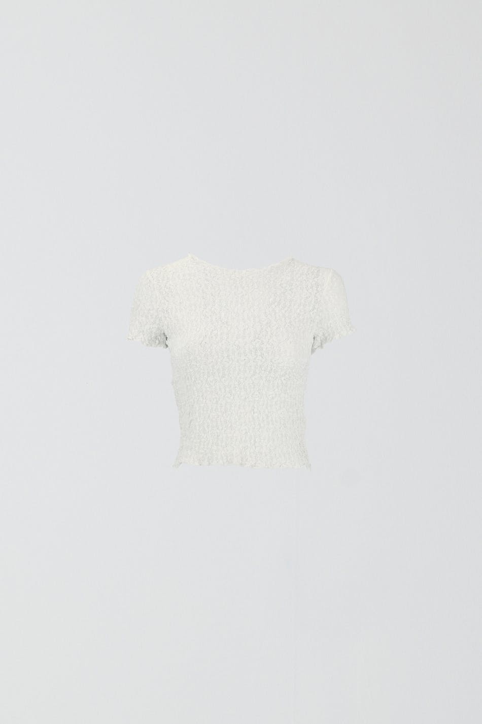 Cropped lace top