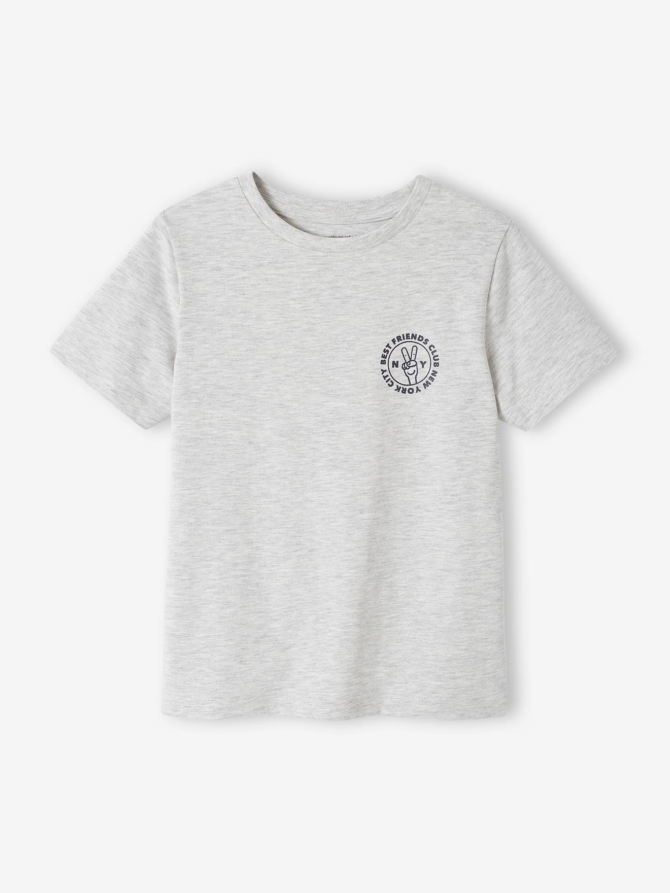 Vertbaudet 3er-Pack Jungen T-Shirts BASIC Oeko-Tex - cappuccino
