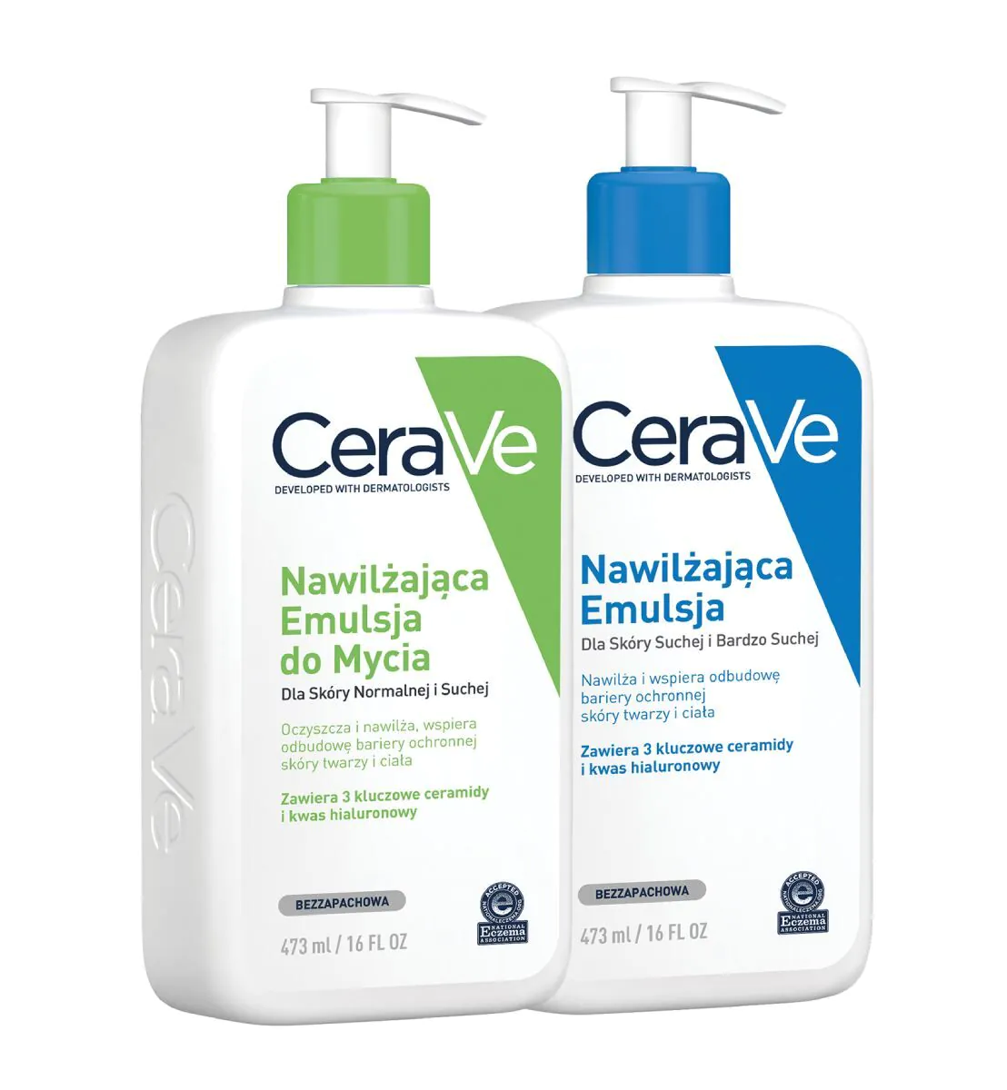„Cerave“ rinkinys (drėkinamasis valomasis losjonas + drėkinamoji emulsija)