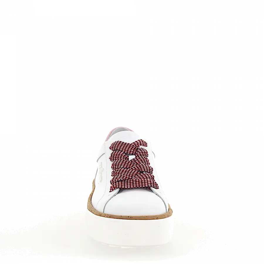 Hogan - Sneaker R320 Glattleder Kork rosa weiß - weiß