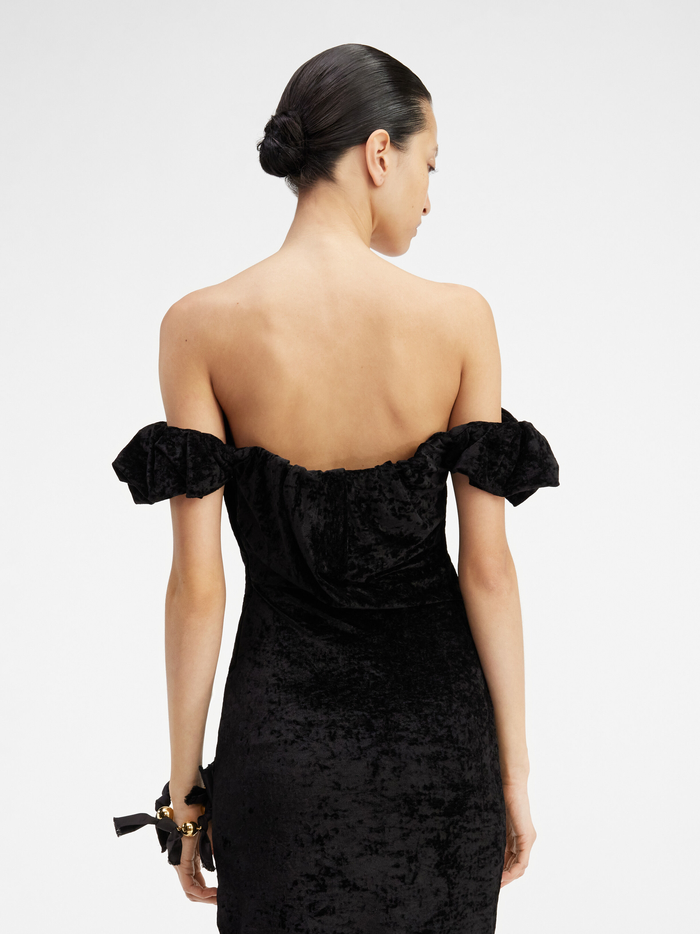 La robe velours longue