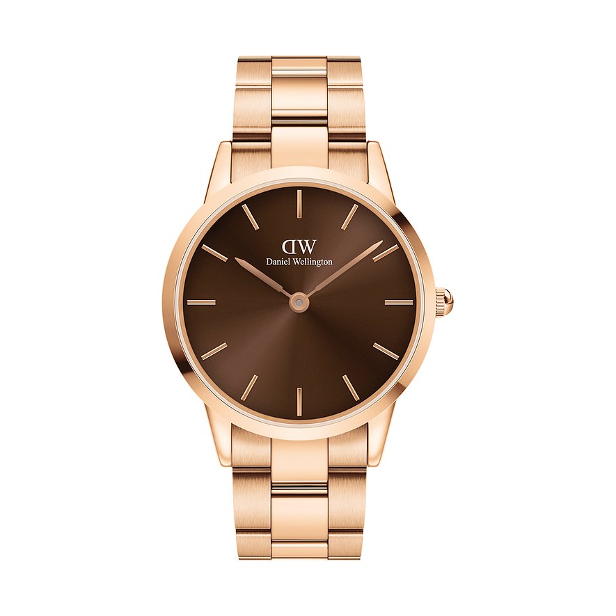 Daniel Wellington Unisexuhr Iconic Link Amber