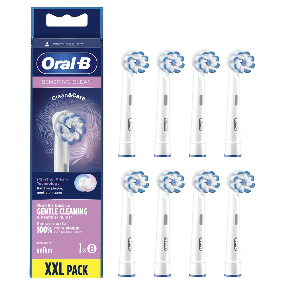 oral-b Oral-B Sensitive Clean Brossette, 8 Brossettes De Rechange