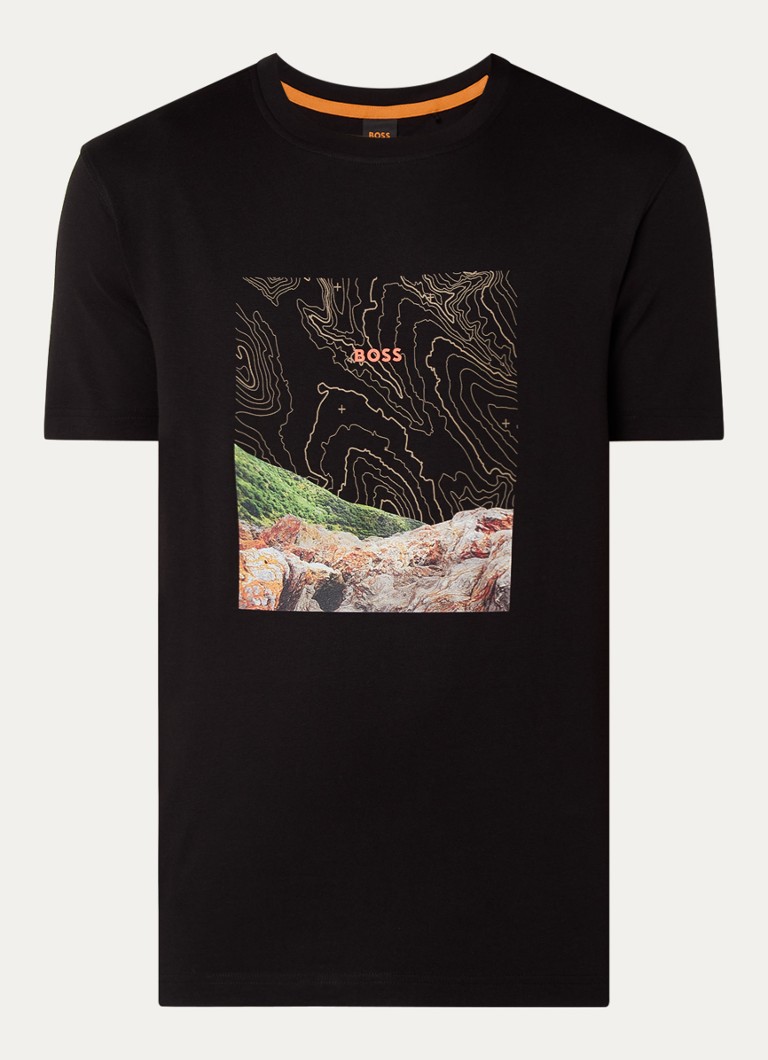 Tricou HUGO BOSS Forest cu logo imprimat