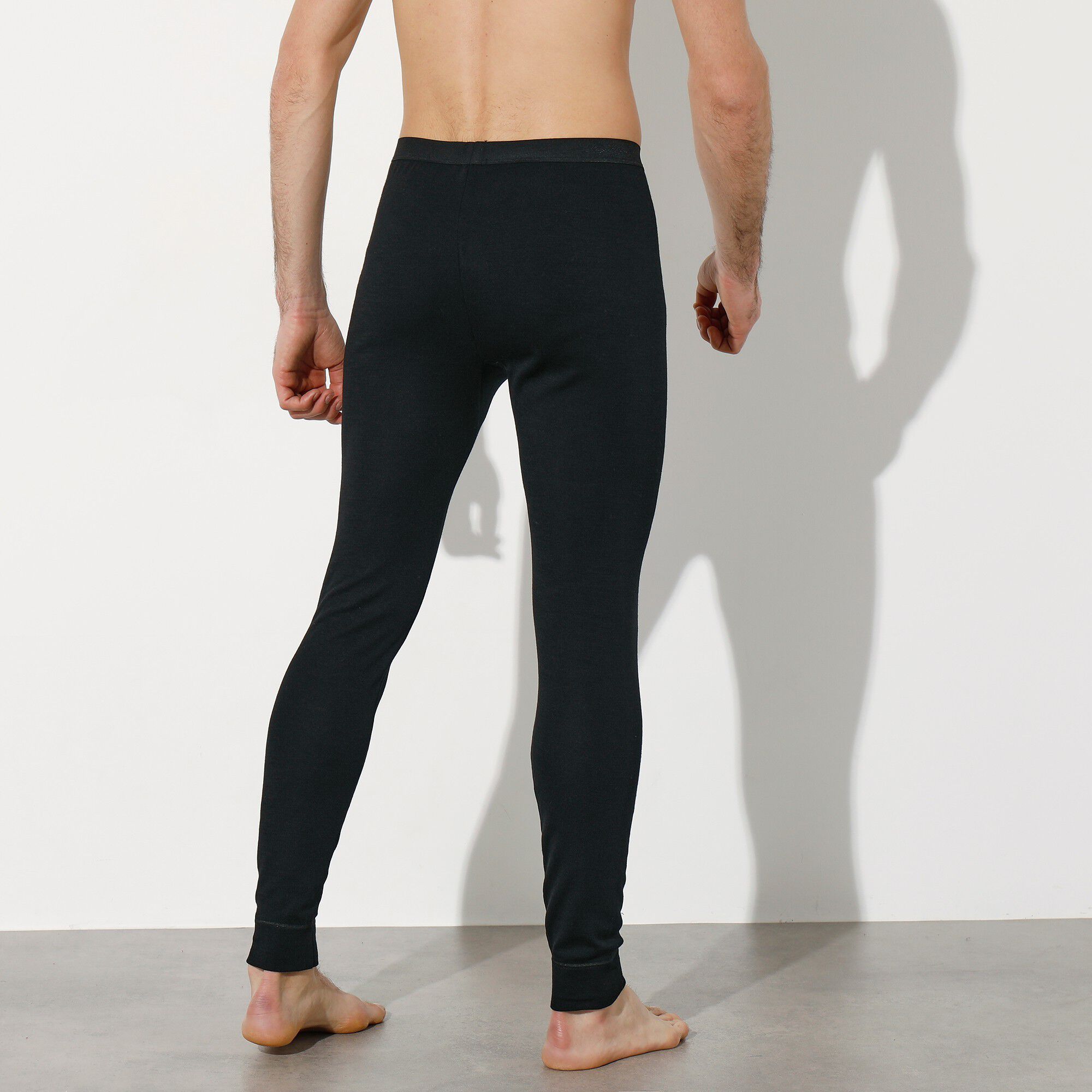 Caleçon long tricot double face ligne chaude