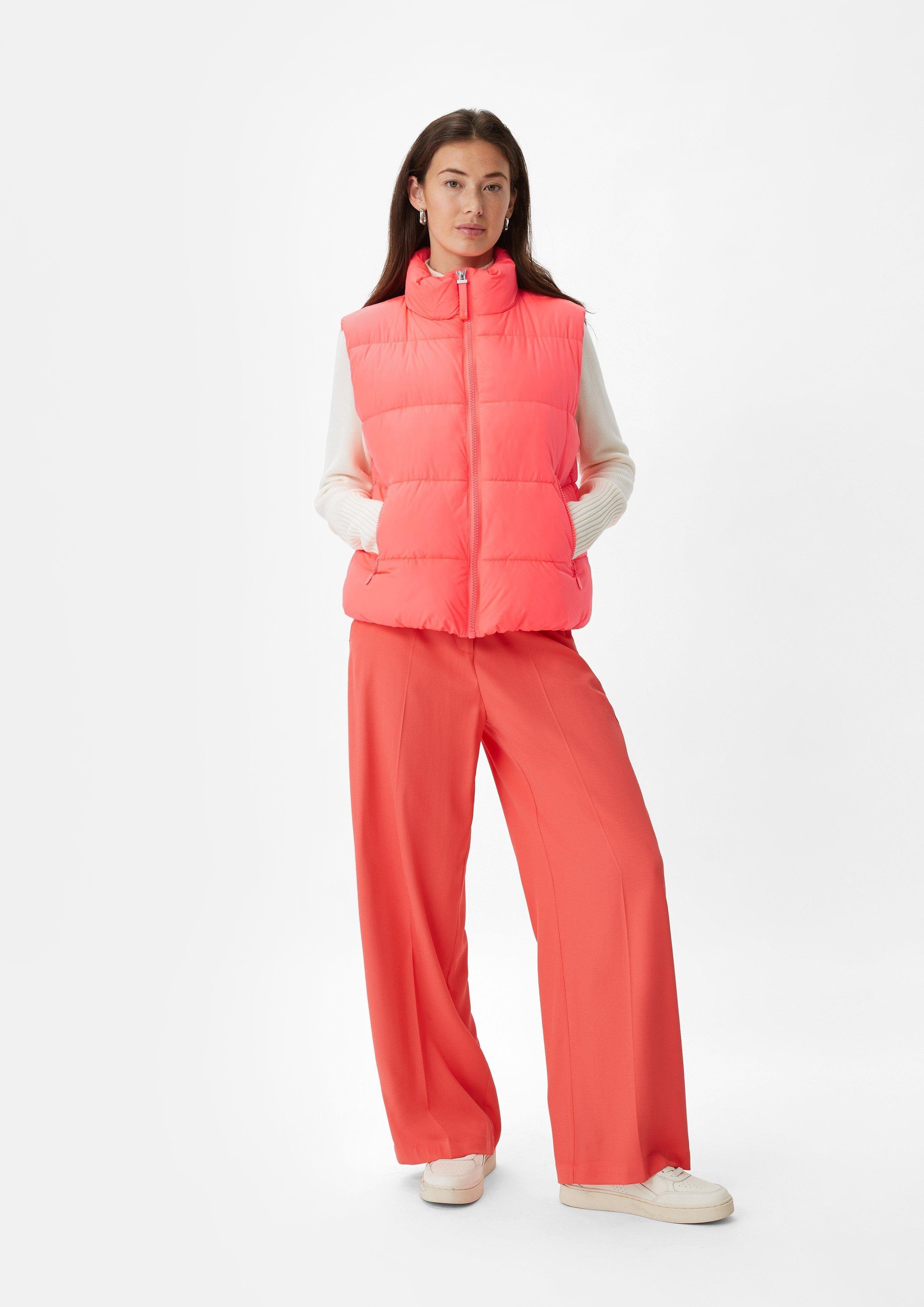 comma casual identity Funktionsweste Steppweste aus Mikrofaser Logo