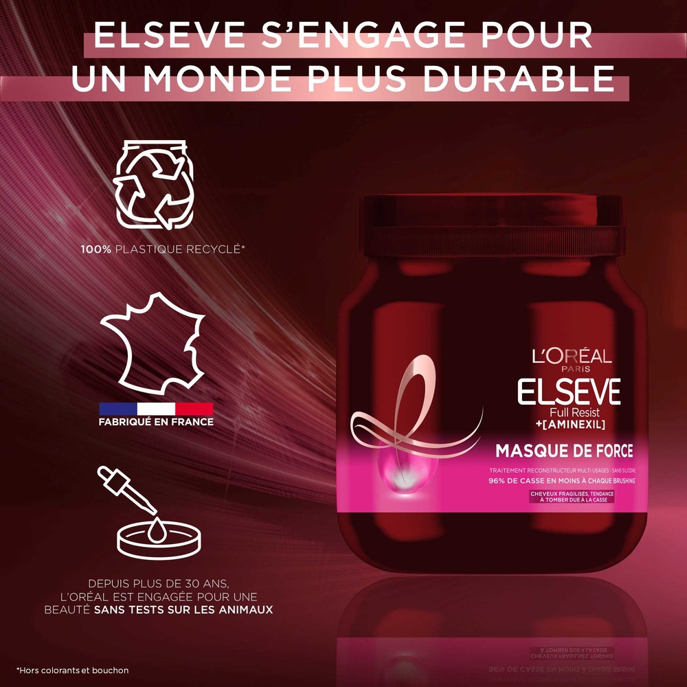 L'Oréal Paris Elseve Full Resist Masque de force multi-usages enrichi encompléments capillaires