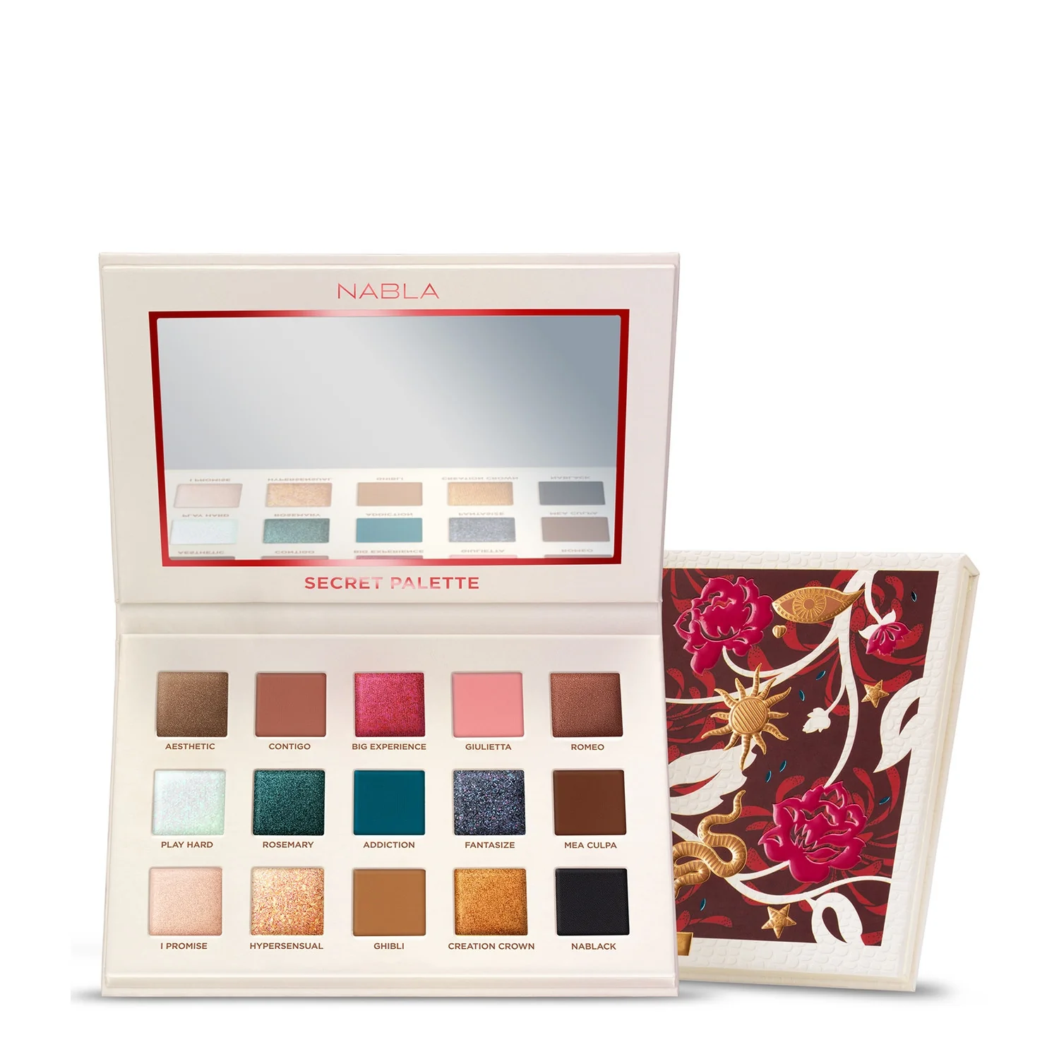 Occhi Secret Palette – Øyenskyggepalett, Kompakt øyenskygge
