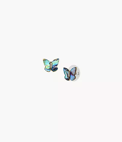 Fossil Ohrstecker Sutton Butterfly Wings Abalone mehrfarbig