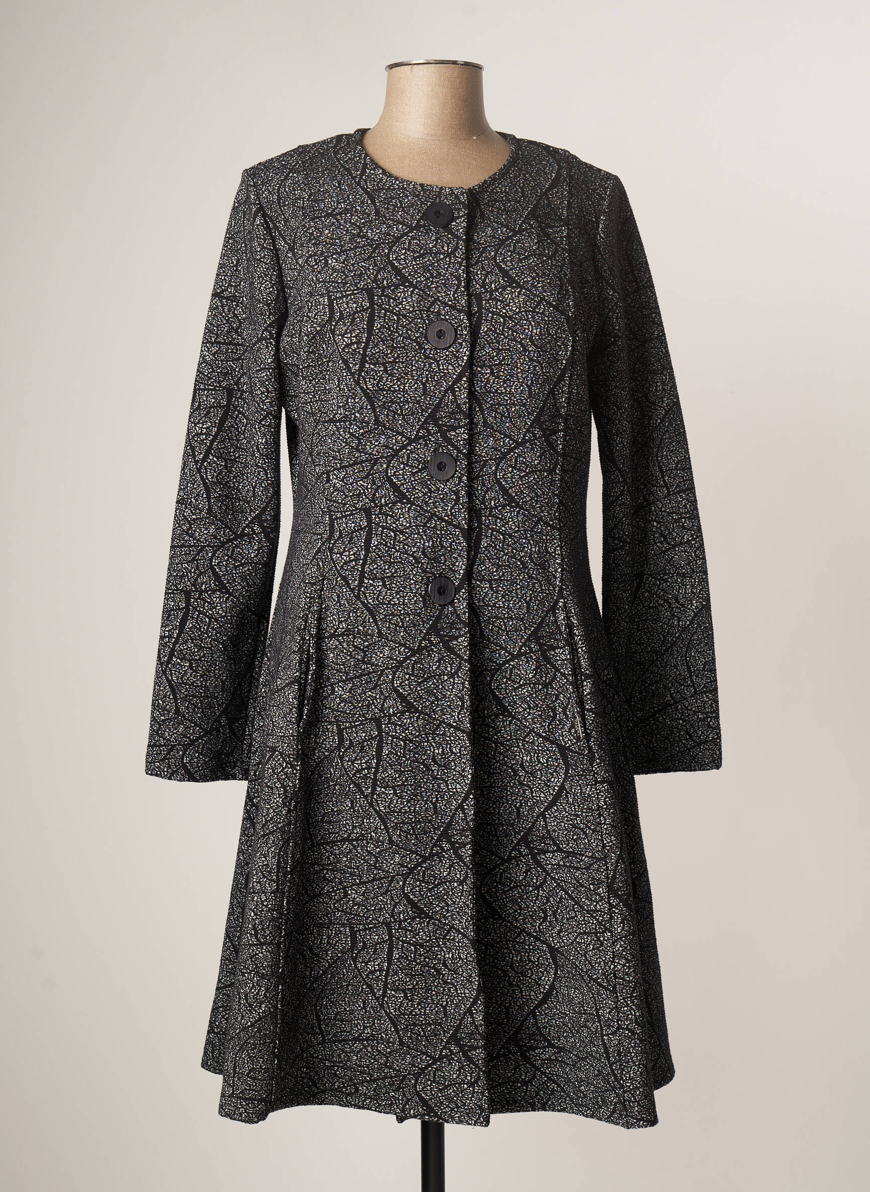 Maloka Manteaux Longs Femme couleur noir