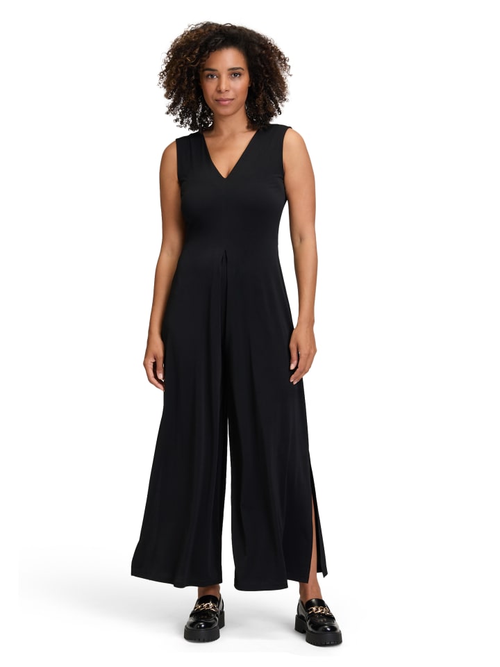 CARTOON Jumpsuit mit weitem Bein in Schwarz günstig kaufen