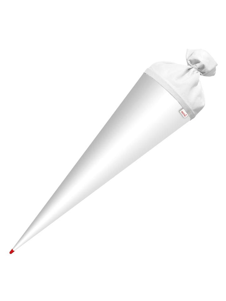 ROTH Bastel-Schultüte groß weiß 70 cm Filzverschluss weiß in Weiß günstig kaufen onesize