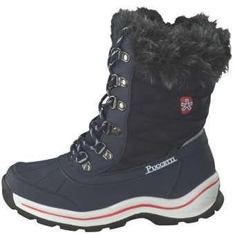 Puccetti Langschaftstiefel in blau