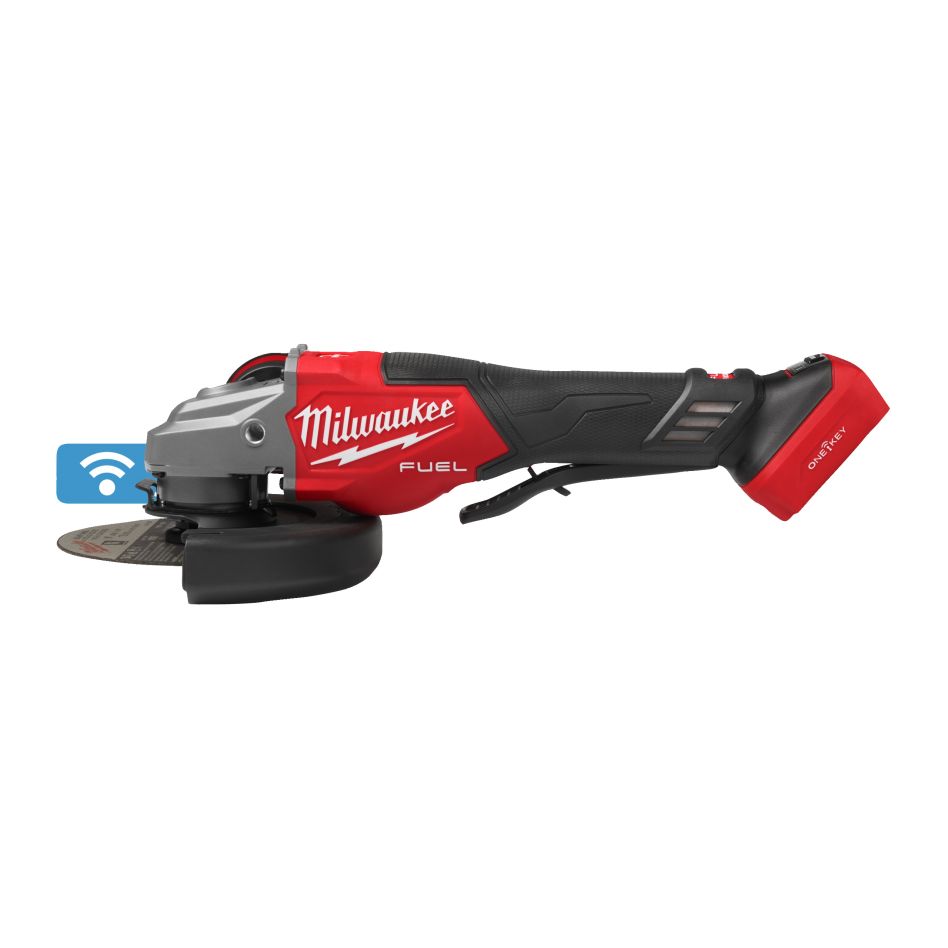 Milwaukee 4933493419 M18 FHSAGO125VXPDB2-0X Γωνιακός τροχός FUEL™ 125 mm με φρένο, μεταβλητή ταχύτητα και ONE-KEY™ 18 V χωρίς μπαταρία και φορτιστή σε HD-Box