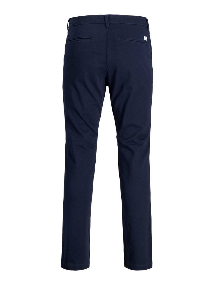 Jack & Jones Stoffhose / Chino JJIMARCO JJDAVE AKM NAVY BLAZER slim in Blau günstig kaufen