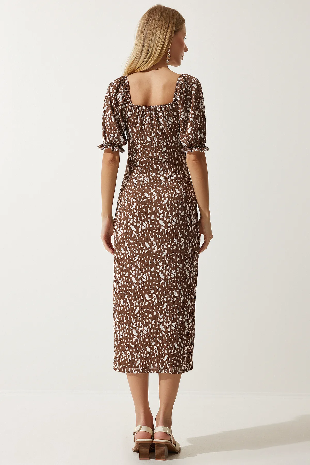 Happiness İstanbul  Kleid - Braun - A-Linie
