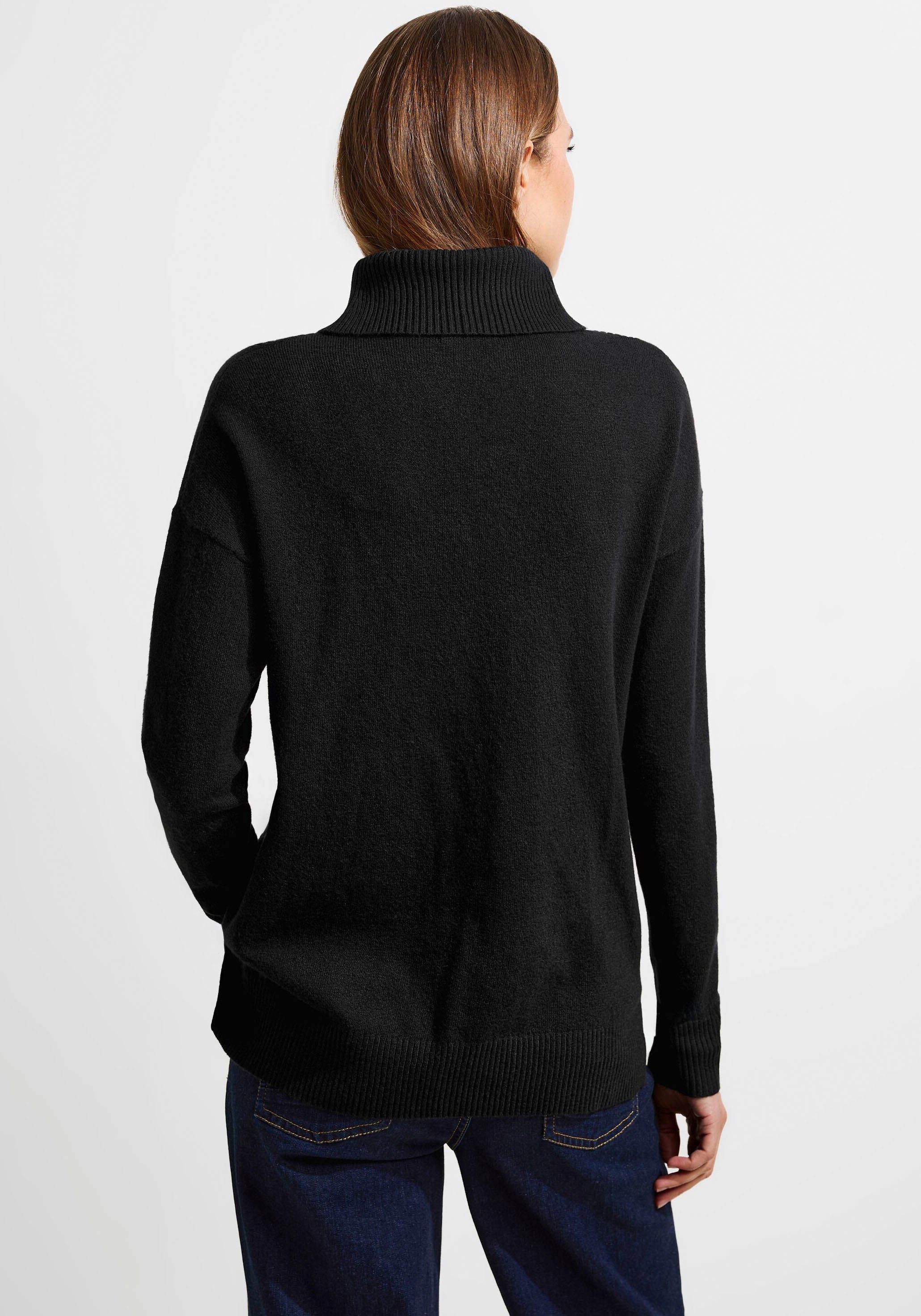 Cecil Rollkragenpullover mit Rippstrick-Muster