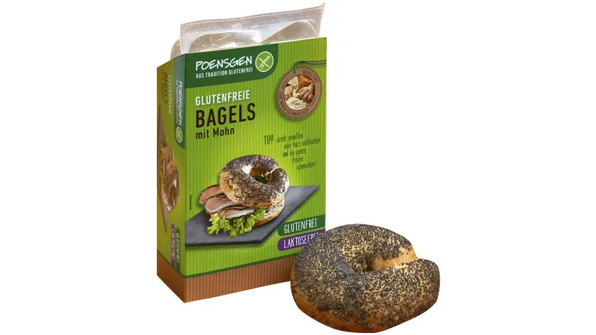 Poensgen Bagels Mohn Glutenfrei 150 g