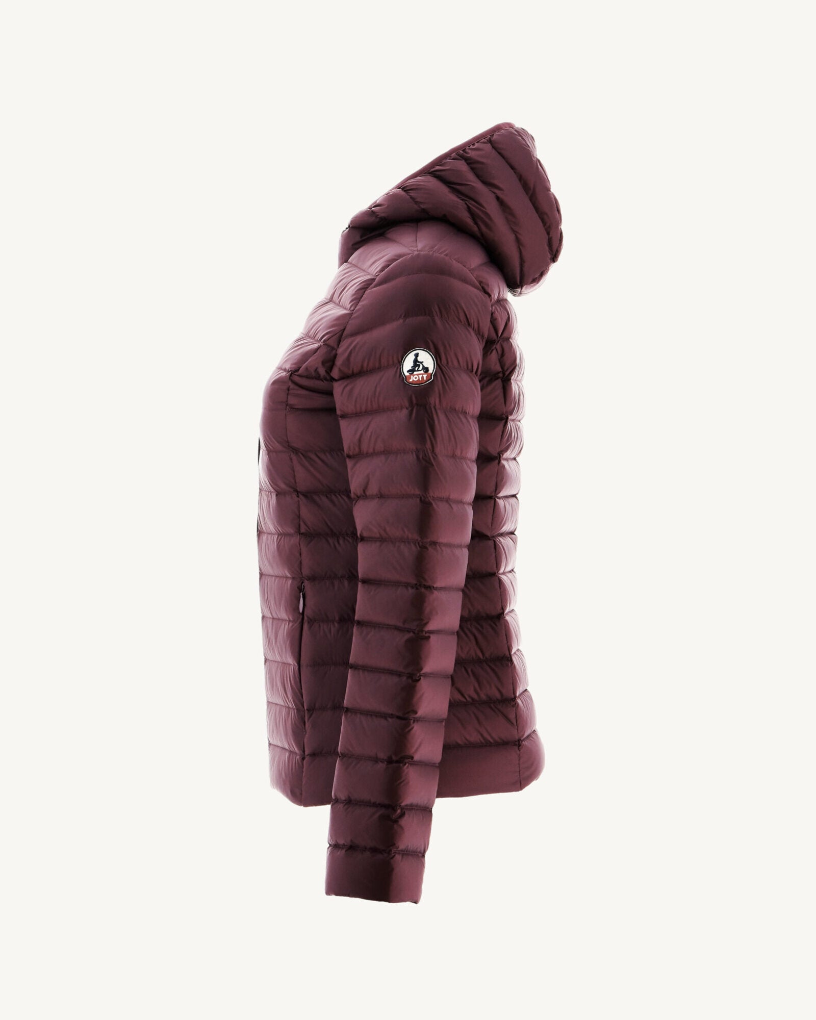 Doudoune légère à capuche Aubergine Cloe