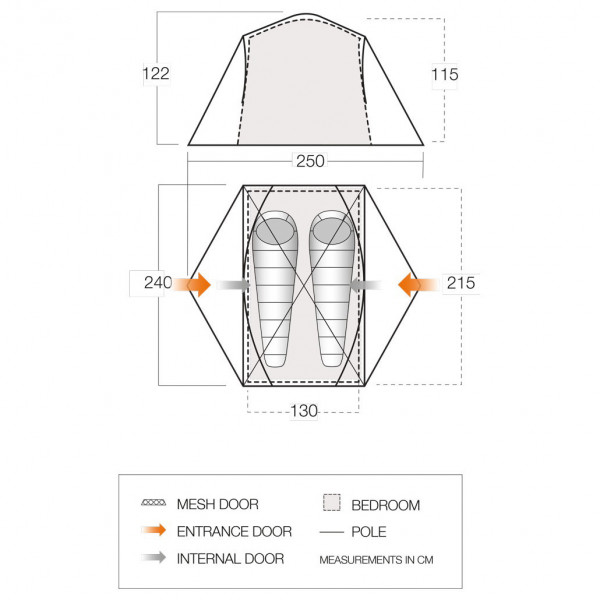 Vango - Tryfan 200 - 2-Personen Zelt