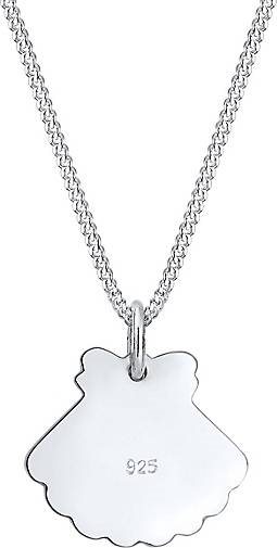 Elli Halskette Kinder Muschel Meer Mermaid Emaille 925 Silber