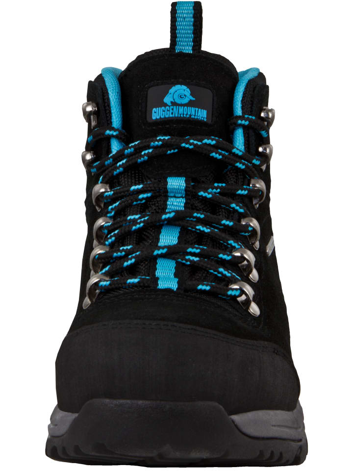 GUGGEN MOUNTAIN Wanderschuhe Uni in Blau-Schwarz günstig kaufen