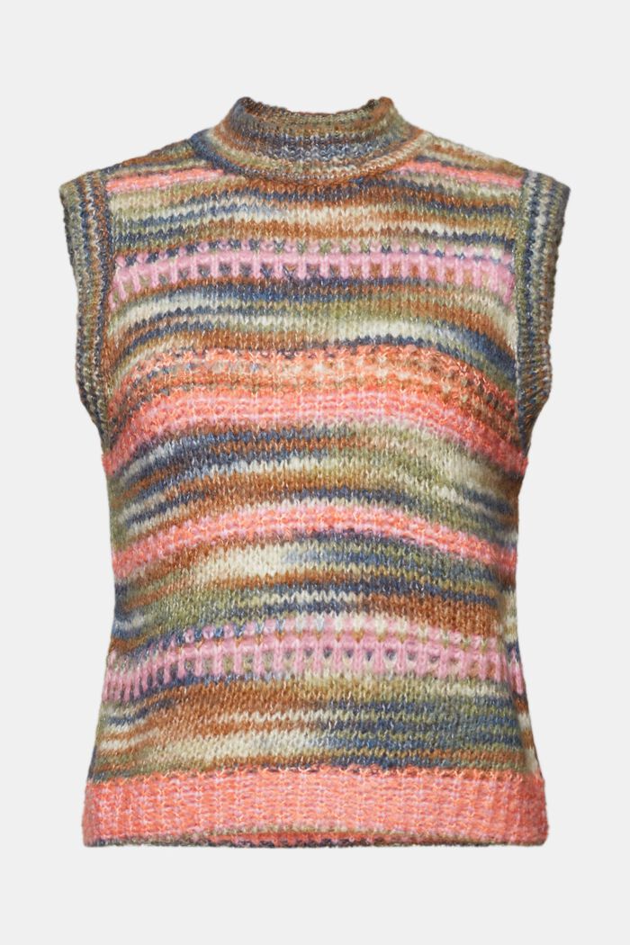Gestreifte Strickweste