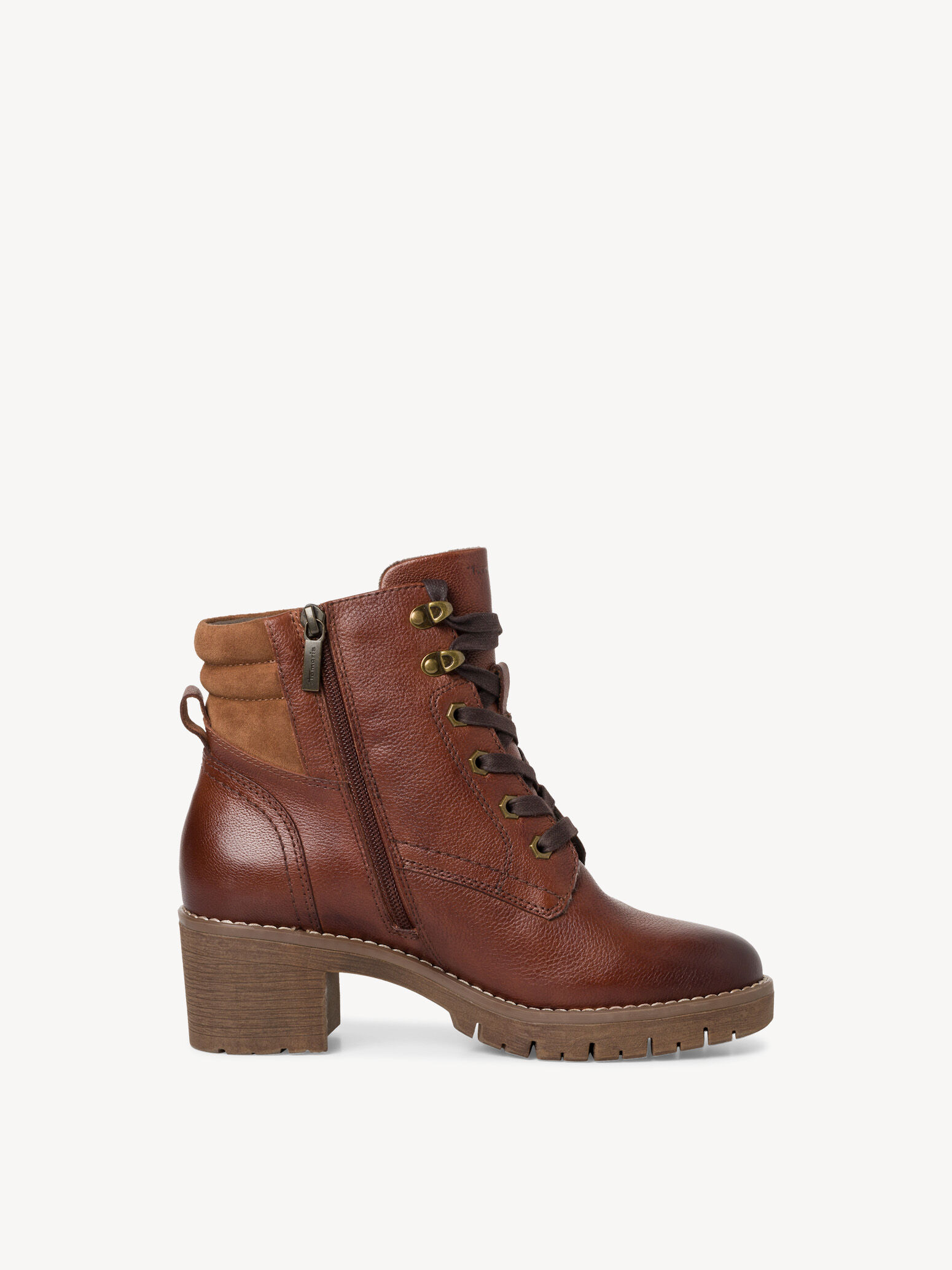Bottine en cuir - marron