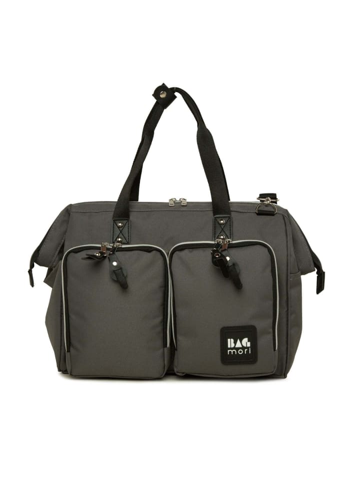 BAGmori Wickeltasche - Schultertasche in Grau günstig kaufen onesize
