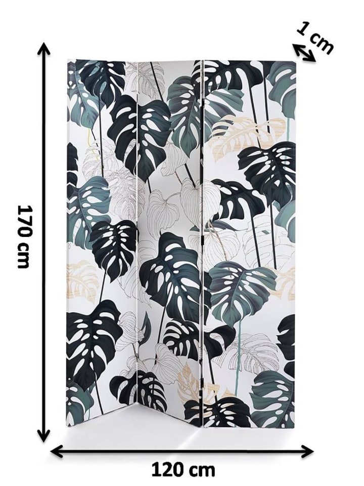 kobolo Paravent LEAVES in Grün günstig kaufen onesize