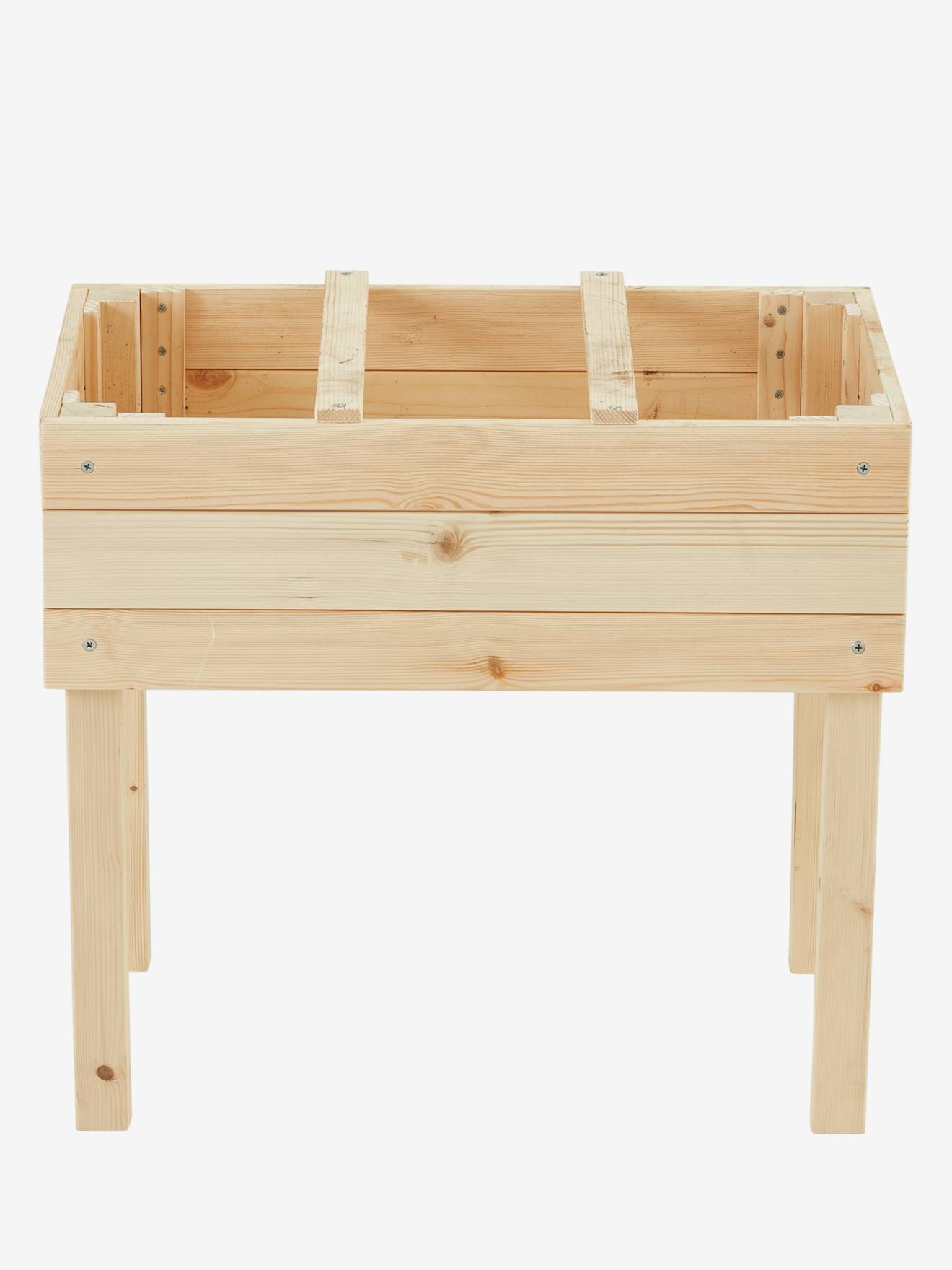Vertbaudet Pflanzkiste aus Holz, Hochbeet - beige