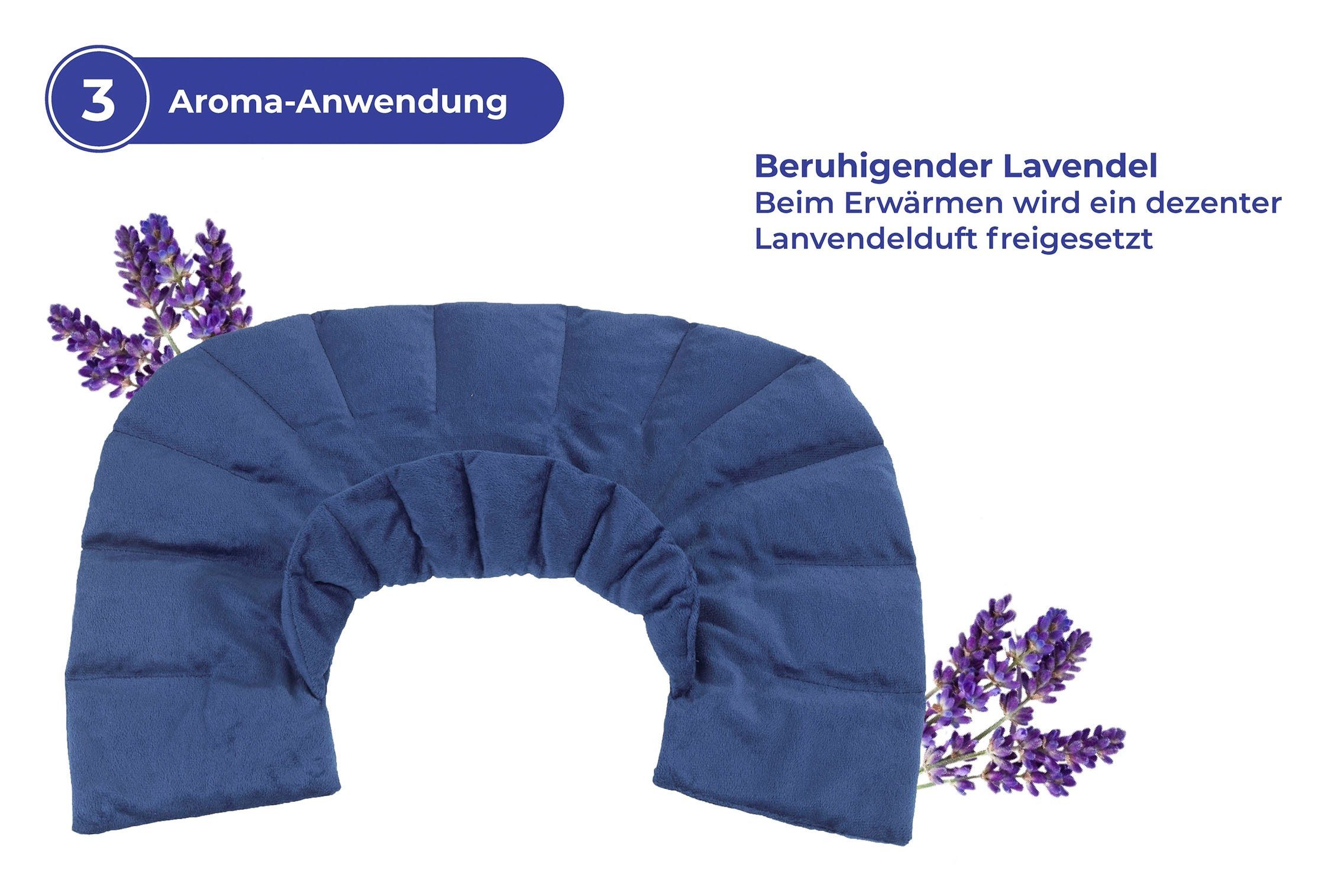 Maximex Wärmekissen Beschwertes Schulterkissen Warm & Kalt, mit zartem Lavendelaroma