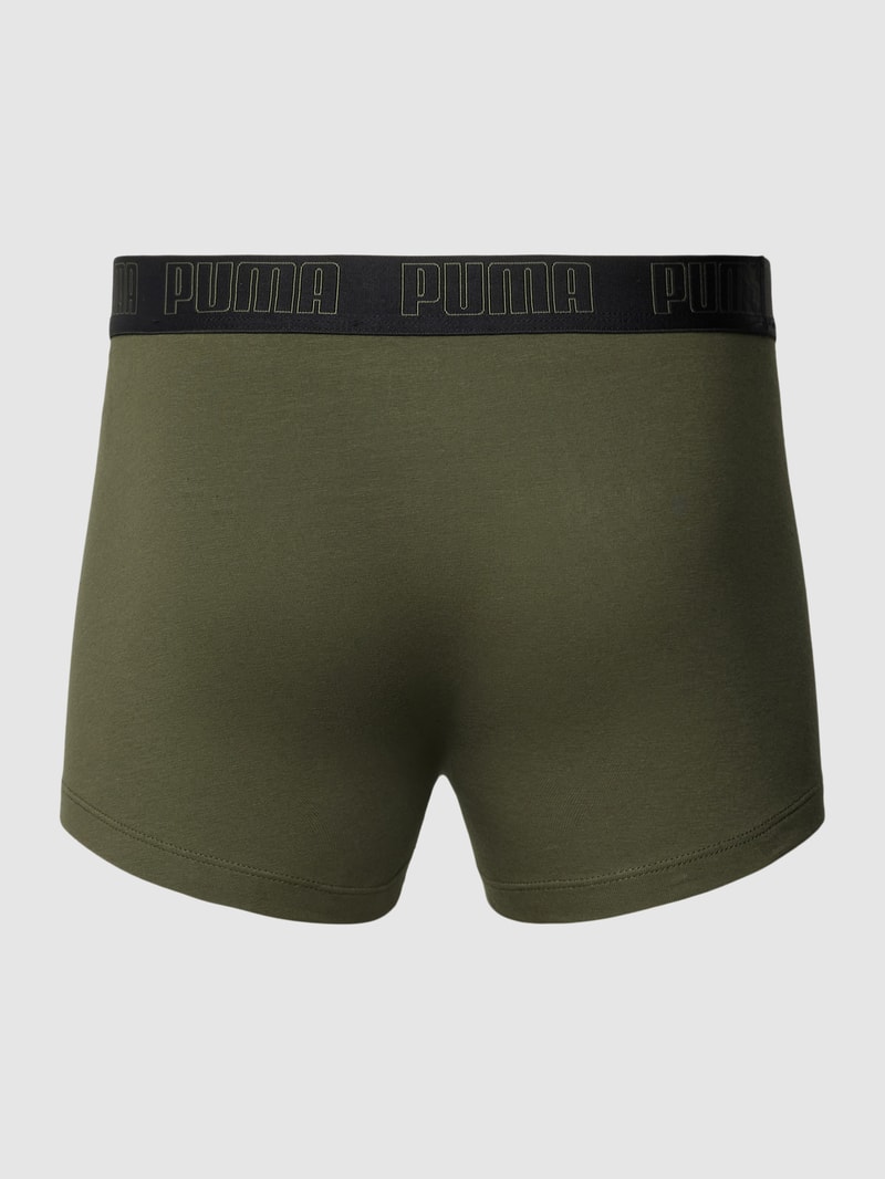 Trunks mit Label-Stitching im 2er-Pack in olivgrün